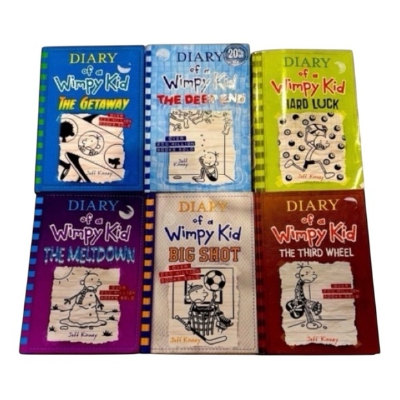 Other - Book Set - Multicolor Diary of a wimpy kid lot - set of 6 books Jeff Kinney